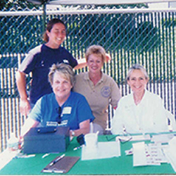 Old photo of volunteers